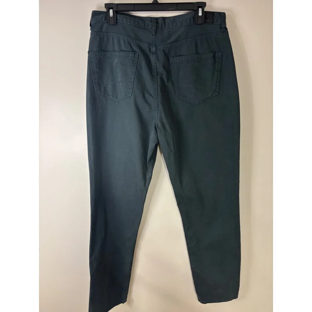American Eagle Mom Jeans Ne(X)t Level Stretch Green Size‎ 12 X-Long Denim